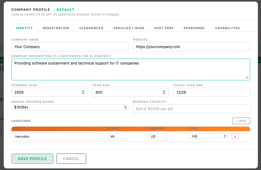 Company Profile and BD Analysis